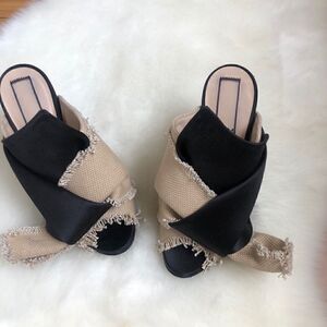 [no.21] burlap and satin “knot” heels #13